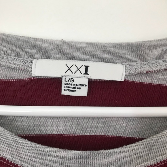 Grey and red stripped long sleeve - Picture 5 of 5